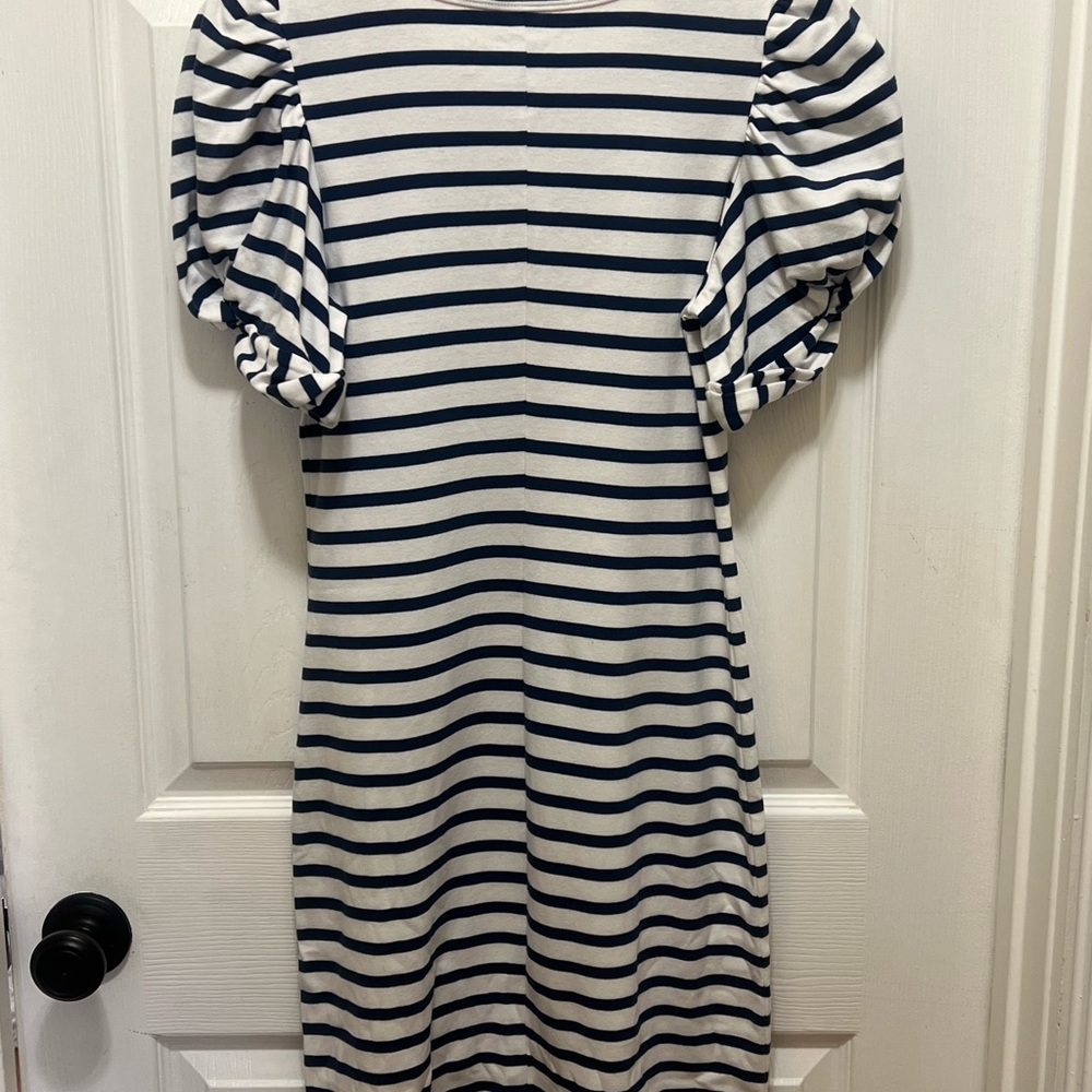 NWT XS LILLY PULITZER Anabella Dress High Tide Navy Perfect Stripe - Picture 6 of 12